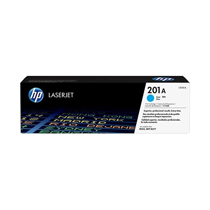 original HP CF401A - 201A Tóner Ciano para 1.400 páginas + NUEVO +, 119637, by HP original HP CF401A - 201A Tóner Ciano para 1.400 páginas + NUEVO +, 119637, by HP